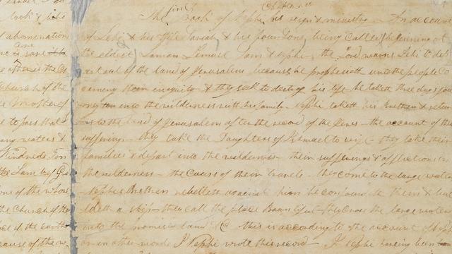 Druckmanuskript zum Buch Mormon