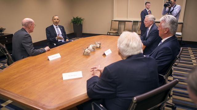 Treffen mit Präsident Obama